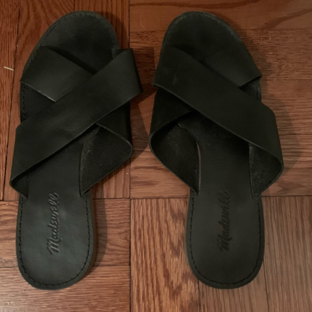 Madewell Black Leather Sandal